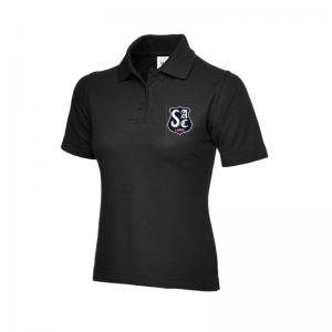 Black Ladies Polo Shirt - SAC