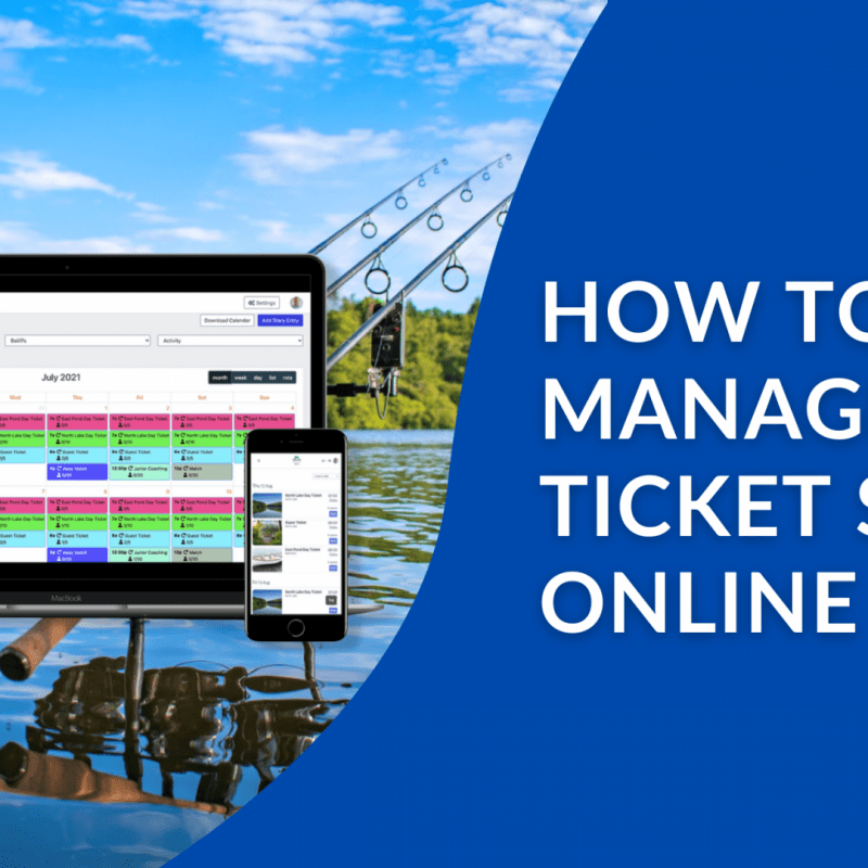 How to manage fishery day tickets online