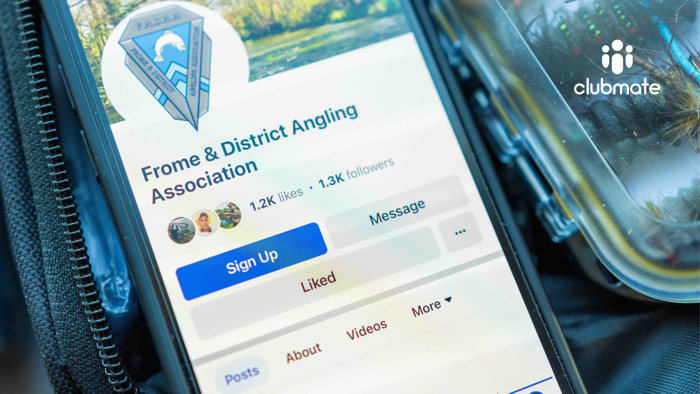 Make it easier for angling club members to join via Facebook