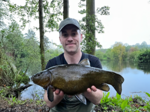 Clubmate’s new customer success specialist with a specimen tench.