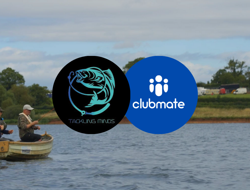 Two anglers out on the water enjoying the wellness benefits of angling, which is what the Tackling Minds organisation strives to do.